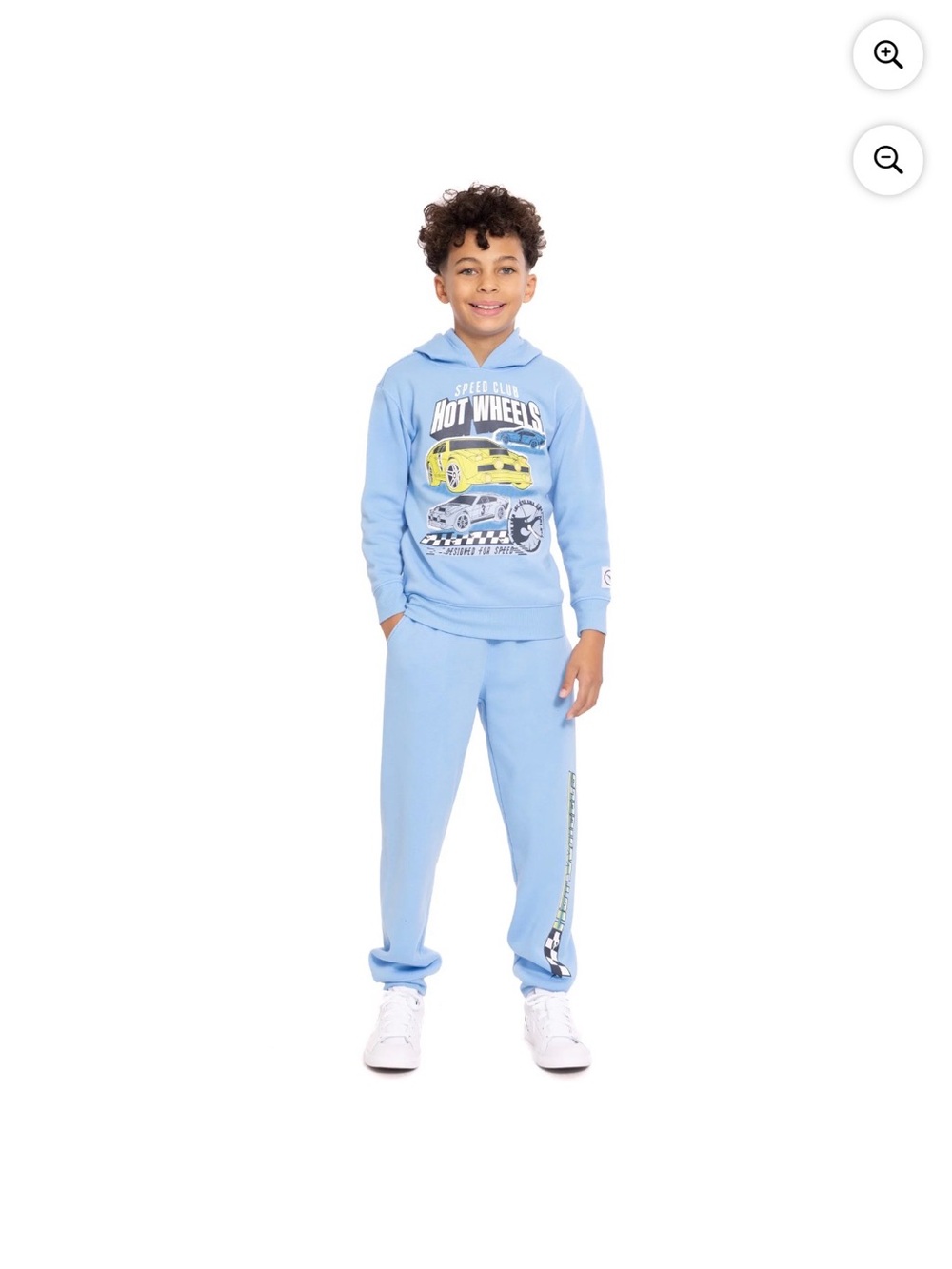 Hot Wheels Blue Kids Hoodie & Jogger Set